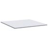 vidaXL Coconut Topper White 200 x 200 x 5 cm Jaquard Fabric