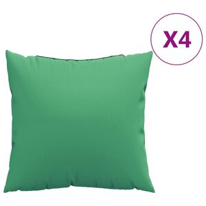 vidaXL Sofa Cushions 4 pcs Green 50x50 cm Fabric