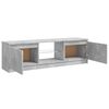 vidaXL TV Cabinet with LED Lights Concrete Grey 120x30x36 cm