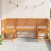 vidaXL Garden Bench Set 5 pcs Brown Solid Acacia Wood