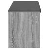 vidaXL Hall Bench with Cushion with Shelf Grey Sonoma 103 x 38 x 45 cm