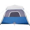 vidaXL Family Tent with LED 6-Person Light Blue Quick Release