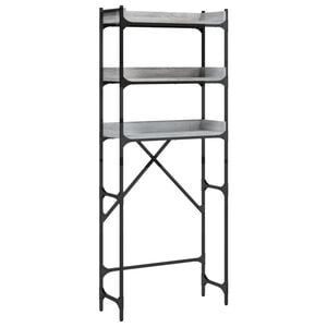 vidaXL Washing Machine Shelf Grey Sonoma 67x25x163 cm Engineered Wood