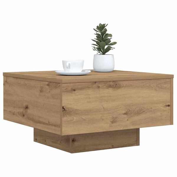 vidaXL Coffee Table Artisan Oak 55 x 55 x31 cm Engineered Wood