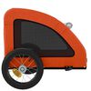 vidaXL Pet Bike Trailer Orange Oxford Fabric and Iron