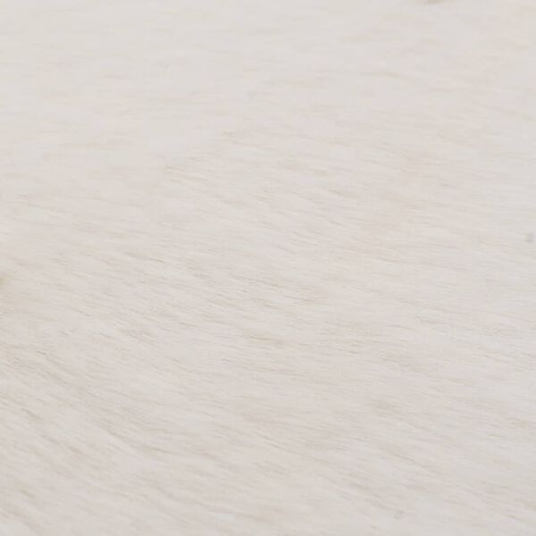 vidaXL Rug 160 cm Faux Rabbit Pelt Cream