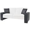 vidaXL Sofa White Fabric