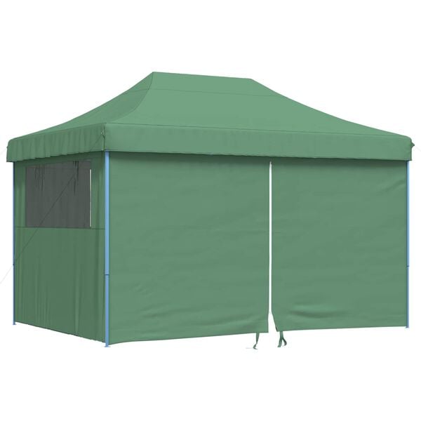 vidaXL Party Tent Folding Green 279 x 410 x 315 cm Oxford Fabric