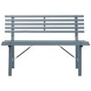 vidaXL Garden Bench 110 cm Steel Grey