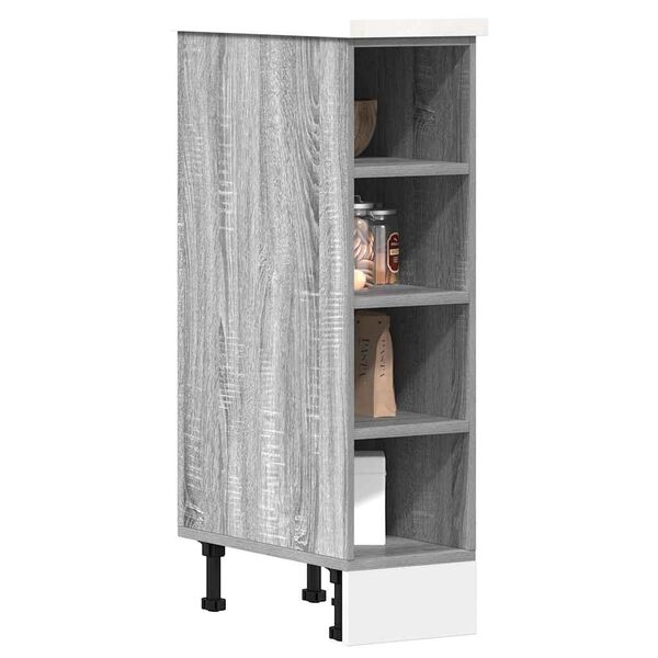 vidaXL Bottom Cabinet Riga Grey Sonoma 20x44.5x81.5 cm Engineered Wood