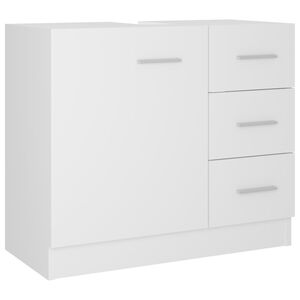 vidaXL Sink Cabinet White 63x30x54 cm Engineered Wood