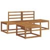 vidaXL Outdoor Sofa Set 3 pcs Natural Solid Acacia Wood