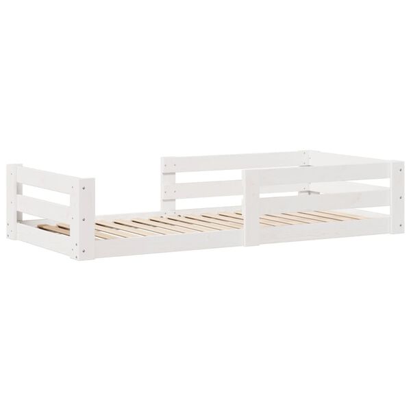 vidaXL Bed Frame without Mattress White 80x160 cm Solid Wood Pine