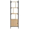 vidaXL Bookcase with Door Sonoma Oak 44.5x30x154.5 cm Engineered Wood