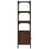 vidaXL Bookcase 3-Tier Brown Oak 41x30x109.5 cm Engineered Wood
