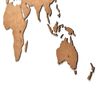 MiMi Innovations Wooden World Map Wall Decoration Luxury Brown 90x54 cm