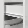 vidaXL Bathroom Cabinet with Shelf High Gloss White 30.5 x 30 x 101 cm