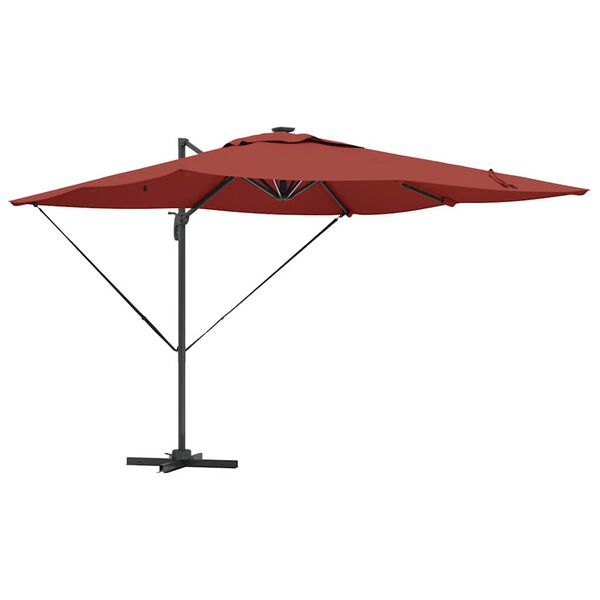 vidaXL Parasol Terracotta 286 x 285 x 270 cm Aluminium