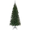 vidaXL Artificial Christmas Tree with 300 LEDs Green 210 cm PE and PVC