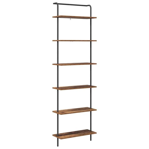 vidaXL Bookshelf Old Wood 60 x 24 x 203 cm Engineered wood
