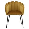 Venture Home Dining Chair Limhamn Velvet Black and Yellow