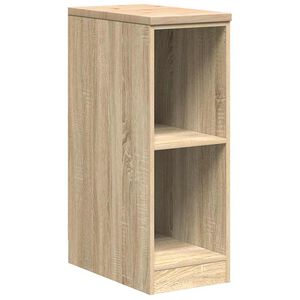 vidaXL Garage Storage Cabinet Sonoma Oak 30x51x85 cm Solid Wood Pine