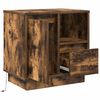vidaXL Bedside Cabinet Smoked Oak 50 x 34.5 x 50 cm Engineered wood