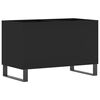 vidaXL Record Cabinet Black 74,5x38x48 cm Engineered Wood