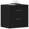vidaXL Bedside Cabinets 2 pcs Black Oak 40x30x40 cm Engineered Wood