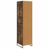 vidaXL Warderobe 2 pcs Smoke Oak 50 x 50 x 200 cm Engineered Wood
