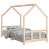 vidaXL Kids Bed Frame 90x190 cm Solid Wood Pine