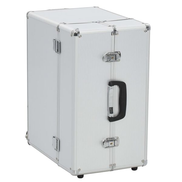 vidaXL Pilot Trolley 47x39x27 cm Silver Aluminium