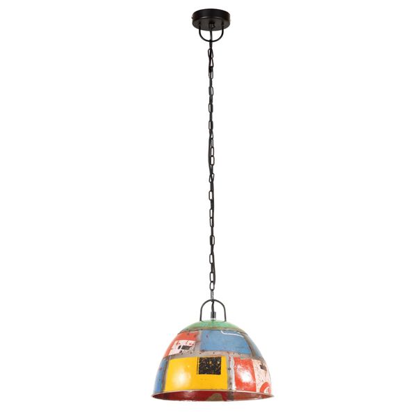 vidaXL Industrial Vintage Hanging Lamp 25 W Multicolour Round 31cm E27