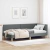 vidaXL Corner Bed Frame with Headboard Dark Grey 90 cm x 200 cm Velvet