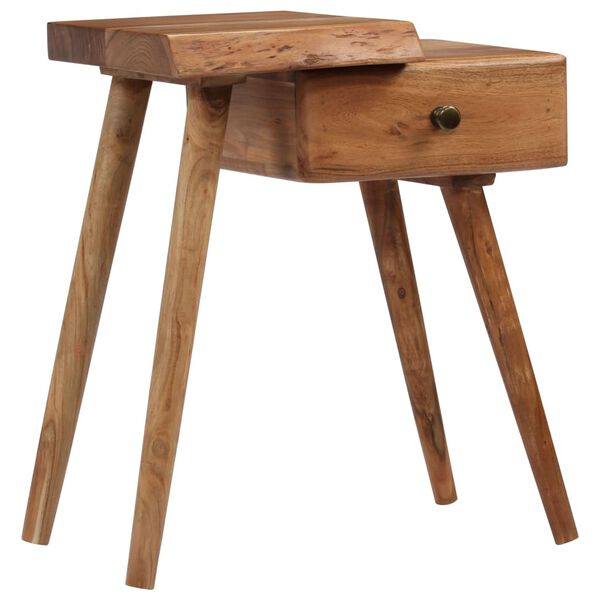 vidaXL Bedside Table Solid Acacia Wood 45x32x55 cm