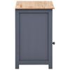 vidaXL Bedside Cabinet Grey and Brown 40x30x50 cm Paulownia Wood