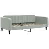 vidaXL Daybed with Trundle without Mattress Light Grey 90x190 cm Single