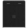 vidaXL Storage Cabinet Black oak 80 x 42.5 x 93.5 cm Engineered wood