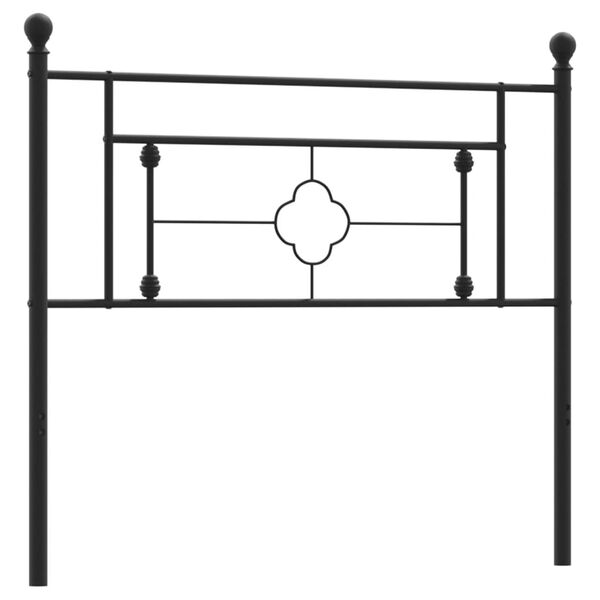 vidaXL Metal Headboard Black 107 cm