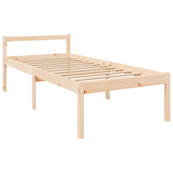 vidaXL Senior Bed without Mattress 90x200cm Solid Wood Pine