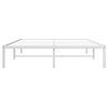 vidaXL Metal Bed Frame without Mattress White 135x190cm