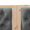 vidaXL Headboard Other Brown and dark grey 180 cm Solid pine wood
