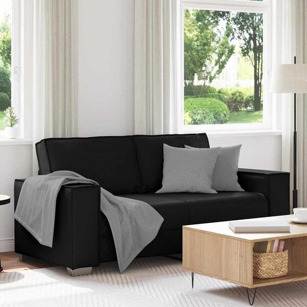 vidaXL Sofa Black 180 x 78 x 84 cm Fabric