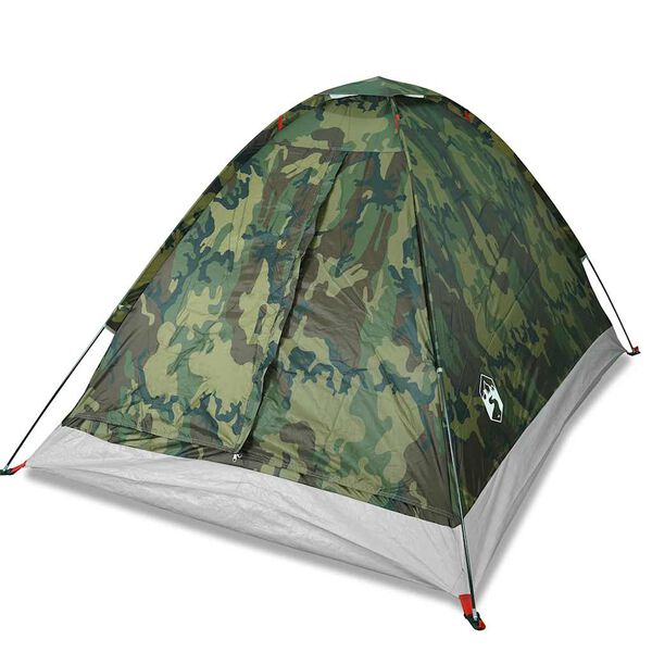 vidaXL Camping Tent Dome 2-Person Camouflage Waterproof