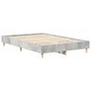 vidaXL Bed Frame No Mattress Concrete Grey 140x190 cm Engineered Wood