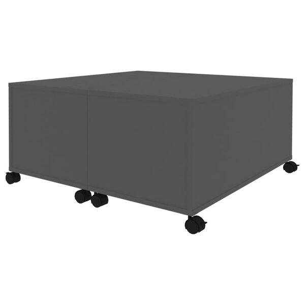 vidaXL Coffee Table Grey 75x75x38 cm Engineered Wood