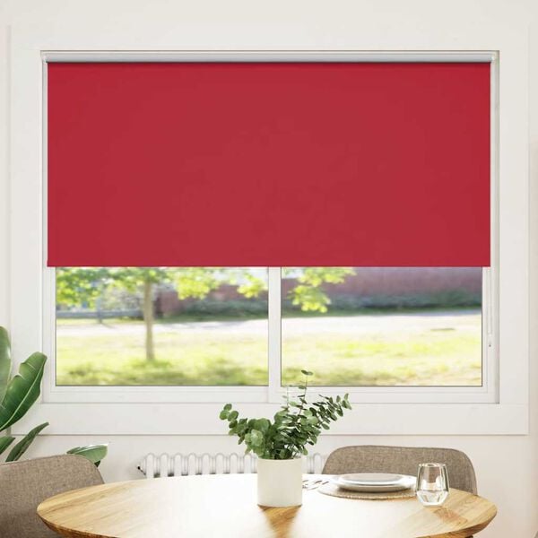 vidaXL Roller blind blackout 164.4x175 cm Fabric Width 160 cm red
