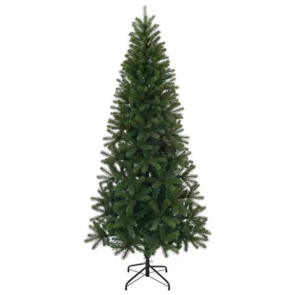 vidaXL Artificial Christmas Tree Green 180 cm PVC, PE and steel