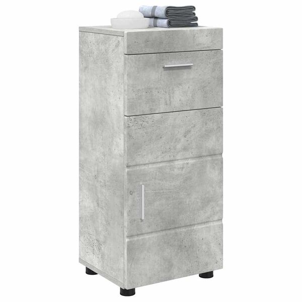 vidaXL Bathroom Cabinet Set TULUM Concrete Grey 37 x 31.5 x 82 cm