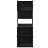 vidaXL Kitchen Cabinet Black 60x50x180 cm Engineered Wood
